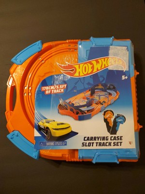 hot wheels carrying case slot track set