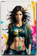 4 x 6 inch Sandra Bullock Exclusive Art Print Collectible Photo 10048