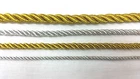 METALLIC CORD ROPE, SILVER/GOLD PIPPING STRING