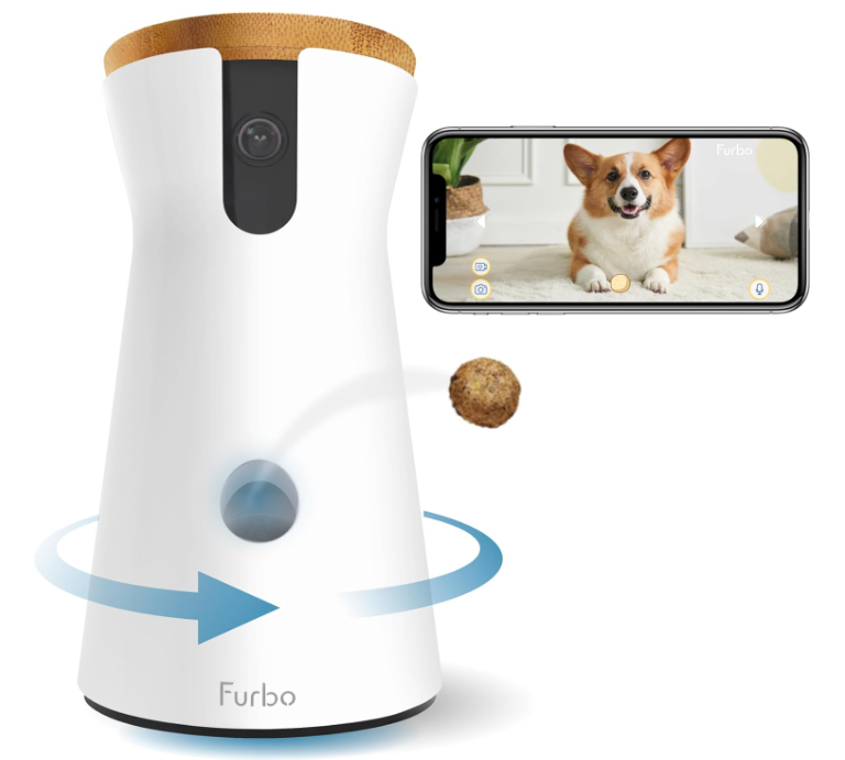 NEW BASIC Furbo 360° Dog Camera: Treats, Safety & Peace of Mind | Rotating 360°