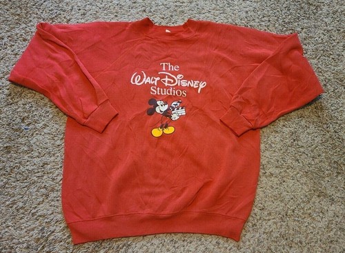 VTG 80'S THE WALT DISNEY STUDIOS MICKEY MOUSE SWEATSHIRT SZ L HANES TAG