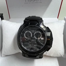Tissot Mens Watch T-Race Sport Chronograph TO48.417.37.057.00 Black Face & Band