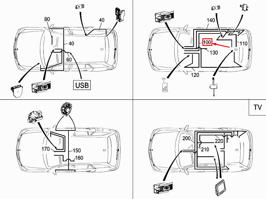 Câbles d'antenne GPS neufs pour MERCEDES-BENZ E W212 A2125408100 d'origine