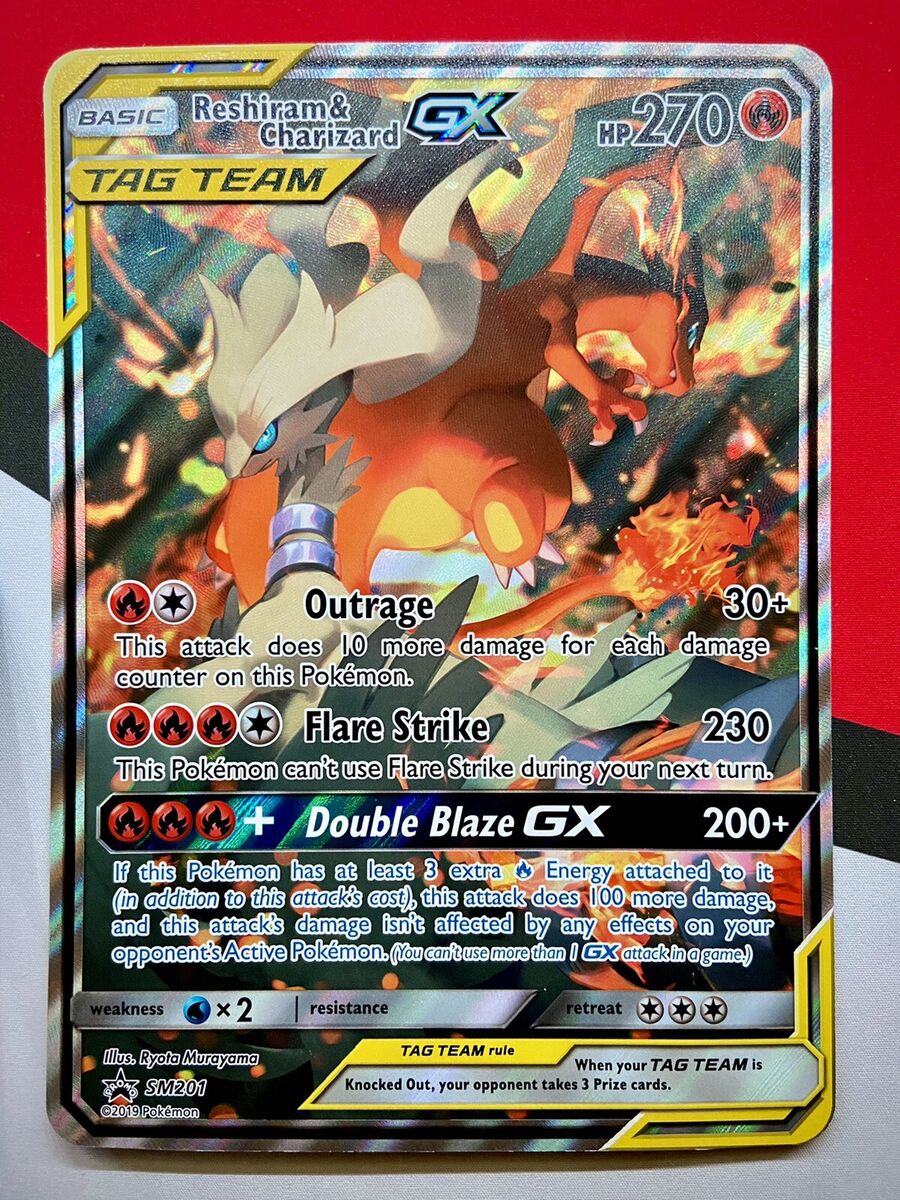 JUMBO Reshiram & Charizard GX Tag Team Black Star Promo JUMBO Reshiram & Charizard GX Tag Team Black Star Promo