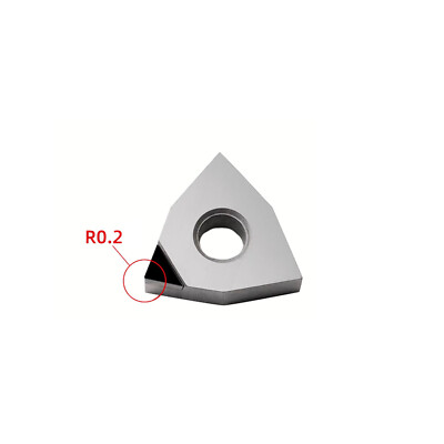 2pcs PCD inserts WNMG430.5 WNMG080402 Inserts for Copper Aluminum Alloy Plastic