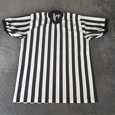 Referee Shirt Alleson Athletics Striped Official Costume Short Sleeve Men Large