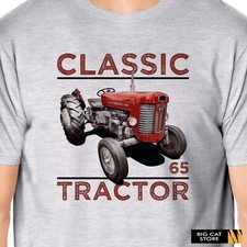 TractorArt -  Classic Massey Ferguson 65 Tractor Original Artwork Design T-Shirt