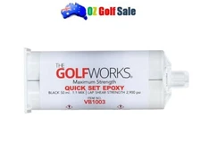 GolfWorks Maximum Strength Quick Set Epoxy Glue Cartridge w/ Plunger 50ml-VB1003
