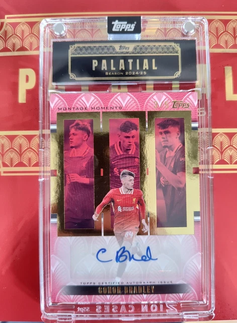 Conor Bradley auto /5 Topps Palatial Liverpool