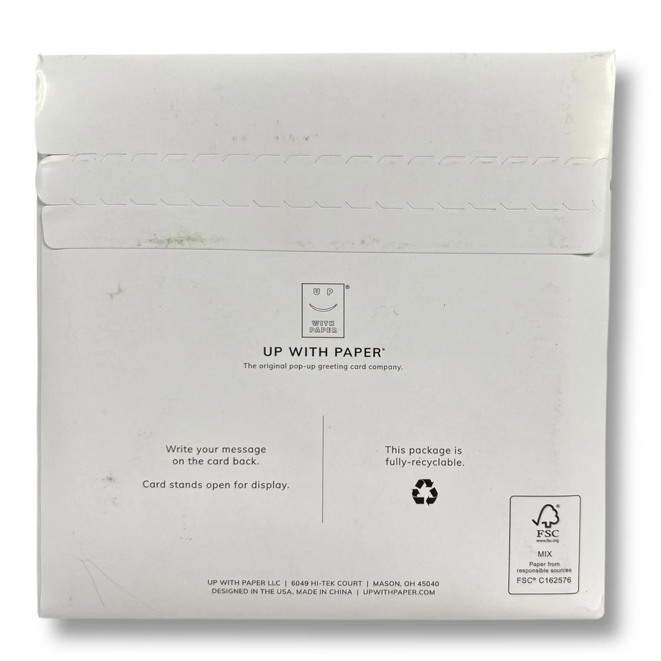 Bird Themed 3D Pop Up All Occasions Card "Oh Happy Day" Universal Greeting NEW - Image 3 of 4