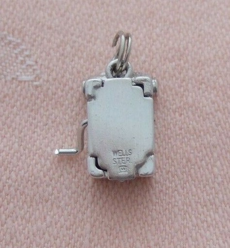 Vintage WELLS MOVABLE ADDING MACHINE Sterling Sil… - image 5