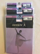 DANSKIN 3 Size A Theatrical Pink Style 69 Textured Footed Tights Run Resistant