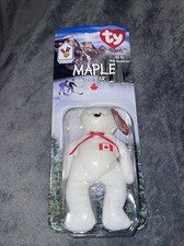 Maple The Bear -1999 McDonald's Ty Beanie Baby With Rare Errors 1993/OAKBROOK
