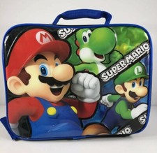 Super Mario Bros Luigi  Yoshi - BPA Free - Insulated Lunch Box Tote NWT