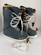 Thirty Two Men Zephyr Size 8 2017 Snowboard Boots Gray Blue Mint Lace Up Cushion