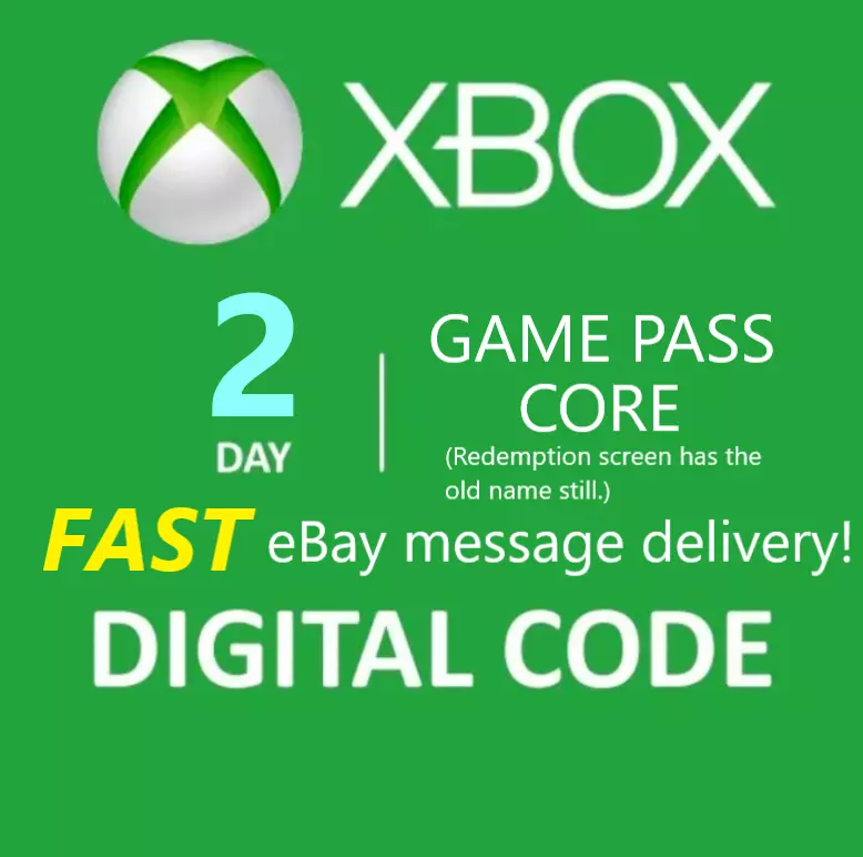 Xbox Game Pass Core Membership Card (Email Delivery)