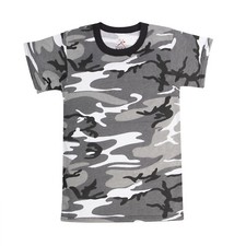 KIDS City Urban Camo T-Shirt Army Boys Girls Children Hiking Camping