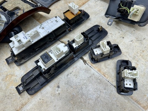 1999-2002 TOYOTA 4RUNNER LIMITED WOODGRAIN INTERIOR SWITCH BEZEL COVER SET OEM - Picture 24 of 24