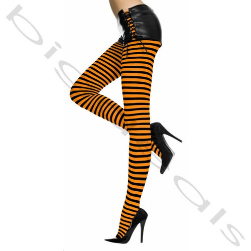 Sexy Footed Tights Stocking Pantyhose Stripe Hosiery Sock Hi Halloween Thigh - 第 5/11 張圖片