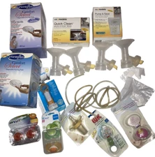 Medela Breast milk parts, Evenflo Pads lot