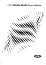 2025 Ford Bronco Sport Owners Manual User Guide