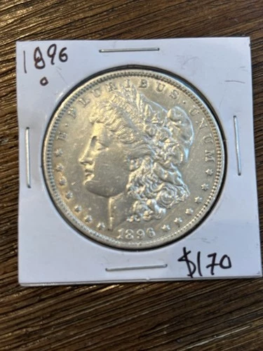1896-O Morgan Silver Dollar Choice AU Slider UNC Better New Orleans Date