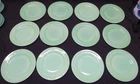 FireKing USA Restaurant Ware Jadeite 12 Pie / Salad Plates 6 3/4" Anchor Hocking