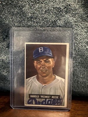 Lot 5 1951 Bowman Pee Wee Reese, Warren Spahn, Preacher Roe, Kluszewski ...