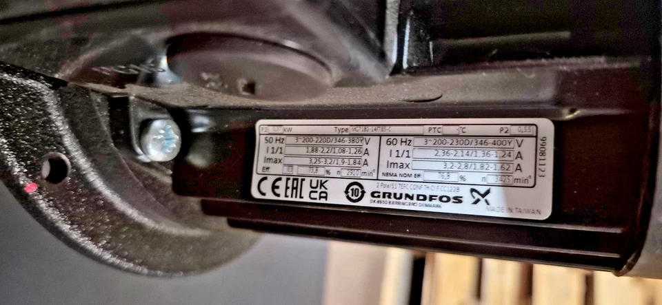 NEW - Mazak Grundfos MTH4-4/2 A-W-A-AQQV Coolant Pump - Image 3 of 4