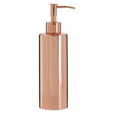 Clara Rose Gold Lotion Soap Dispenser Home Bathroom Sink Cylindrical Shape
