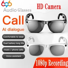 Smart AI Translation Sunglasses – HD Camera, Video, Bluetooth Calls & Music