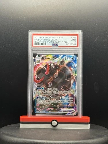 2021 Blastoise VMAX Full Art Battle Box PSA 9 SWSH Black Star Promo Card 103