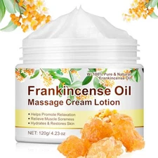 Vitality Frankincense Balm 4.23 Fl.Oz, Deep Moisturizing Frankincense Cream for