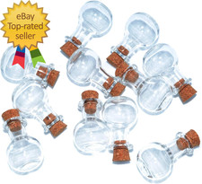 2Ml Small Mini Glass Bottles Jars with Cork Stoppers Wishing Bottle Drifting