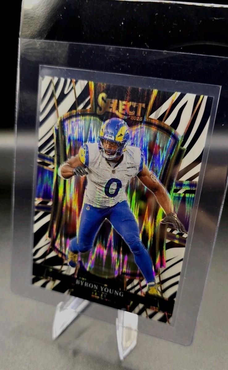 2025 Select Byron Young Zebra Prizm Shock SSP Premier Level #121