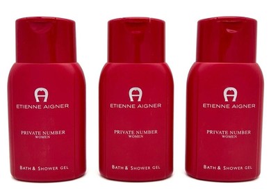 3x 250 ml Aigner Private Number Duschgel Shower Gel Damen NEU!