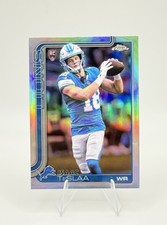 Isaac TeSlaa 2025 Topps Chrome - #320 - Refractor Rookie Card (RC) Detroit Lions