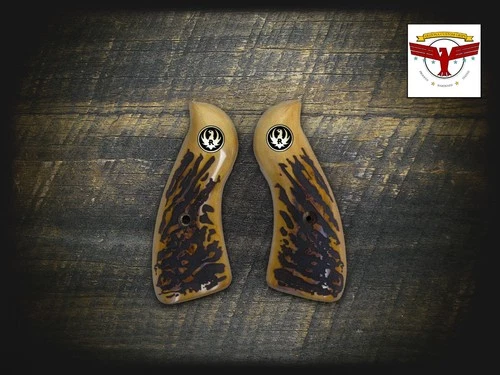 RUGER SPEED-SIX 6 Magna-Tusk™ PREMIUM AGED STAG GRIPS