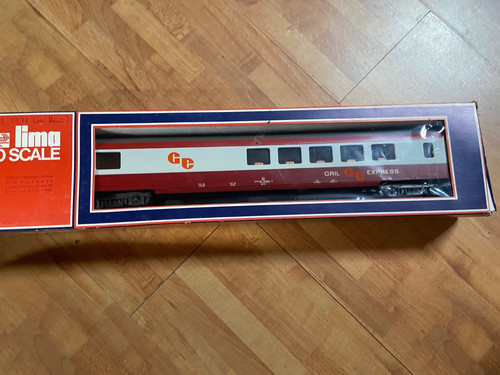 LIMA 6672-O -1/43-WAGON VOYAGEUR GRILL EXPRESS, SNCF-IDEM LEMACO FULGUREX AMJL | Condition: Occasion