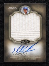 2012 Topps Tier One Prodigious 10/10 Starlin Castro #PPAR-SC Patch Auto 1b0