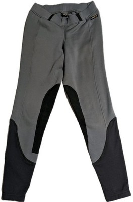 Kerrits Riding Tights Womens Medium Gray Knee Patch Equestrian Breeches