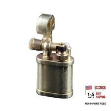 Mini Kerosene Lighter Creative Retro Old-Fashioned Grinding Wheel HT703GOLD