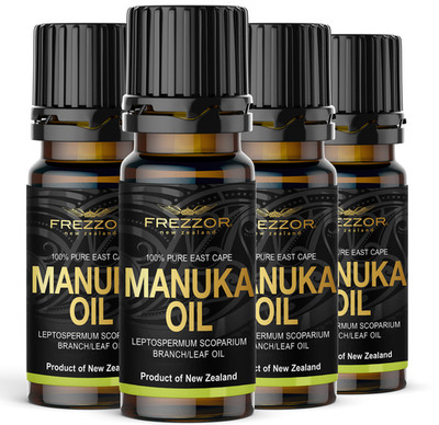FREZZOR 100% Pure East Cape Manuka Essential Oil, 4 Pack