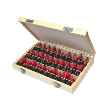 Image of Faithfull 1/4in TCT Router Bit Set, 30 Piece