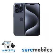 Image of Apple iPhone 15 Pro - 128GB - Blue Titanium (Unlocked) - Good Condition