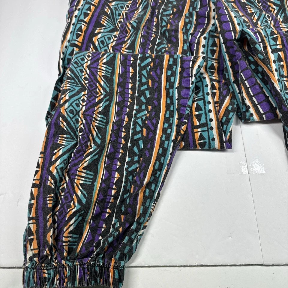 Vintage Women’s Baggy Hammer Pants Geometric 25”x27” *READ* Made In USA 1980’s - Image 3 of 4