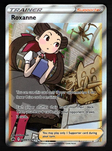 Roxanne GG66 Crown Zenith CRZ Pokemon TCG NM
