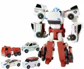 Fire Engine Robot Transforming Robot Toy Action Figure V Valkan Athlon Vehicle
