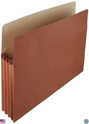 Basics 25-Pack Expanding File Folder Organizer, Letter Size, 3.5'' Expansion,