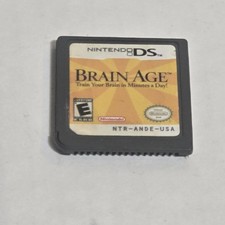 Nintendo Brain Age Video Game Everyone NDS Gray Puzzle Educational NTR-ANDE-USA